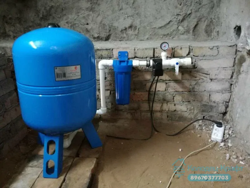 Водоснабжение дома с погружным насосом